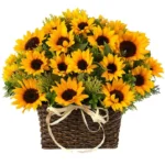 Корзина с цветами Солнечная греза